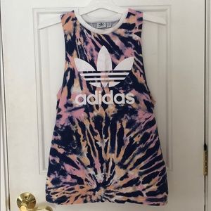 Adidas womens tie dye tank top